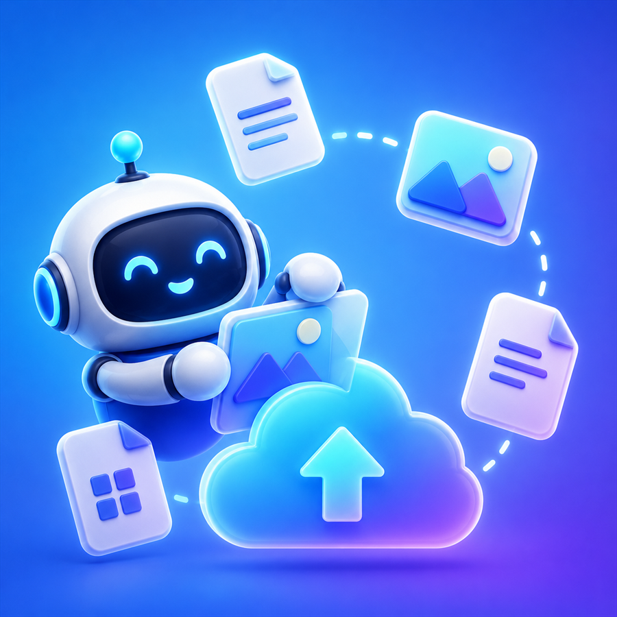 Ilustrasi Upload Materi