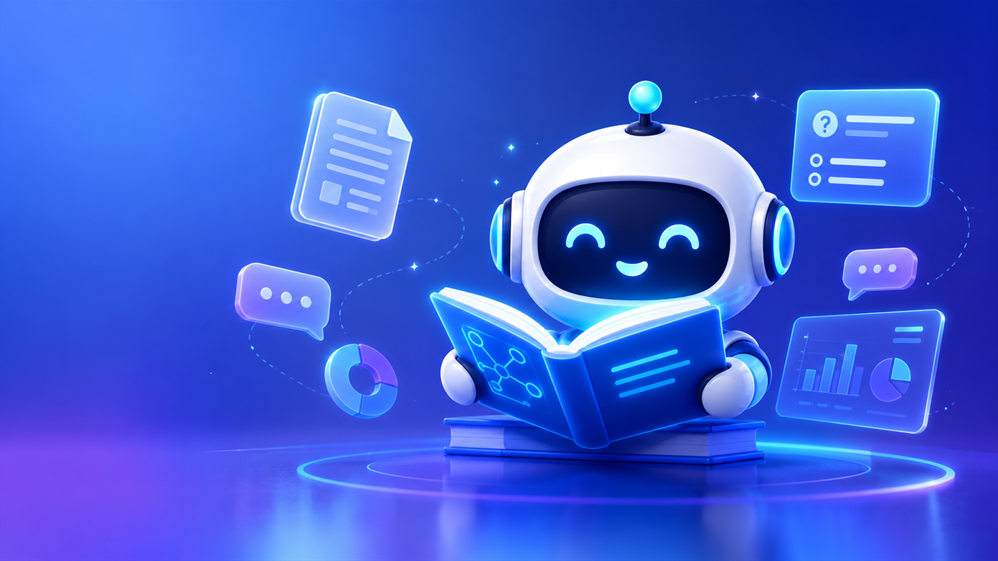 Ilustrasi AI Study Buddy membantu belajar